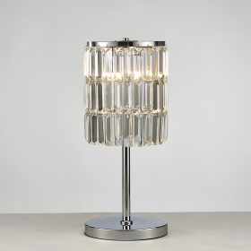 IL30178  Torre Crystal 47cm 3 Light Table Lamp